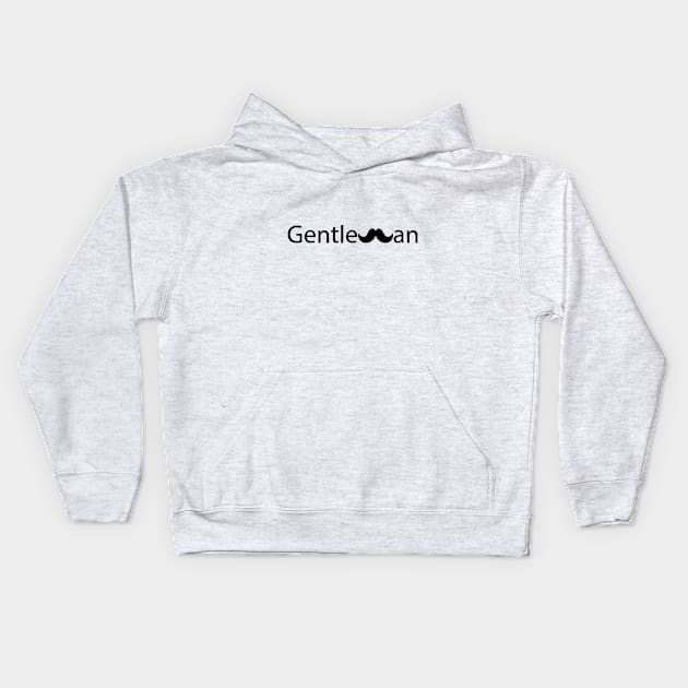 Gentleman being a gentleman artsy Kids Hoodie by DinaShalash